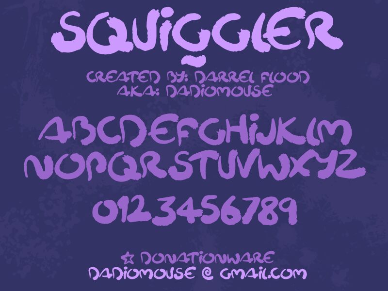Squiggler Fonte