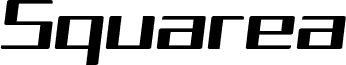 Preview of the Squarea Expanded Oblique font