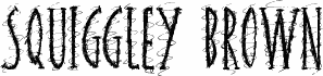 Squiggley Brown