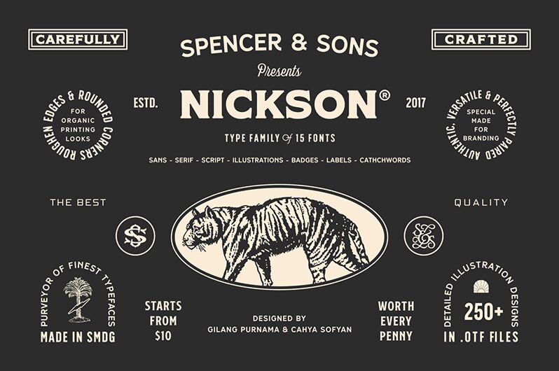 SS Nickson One Schriftart