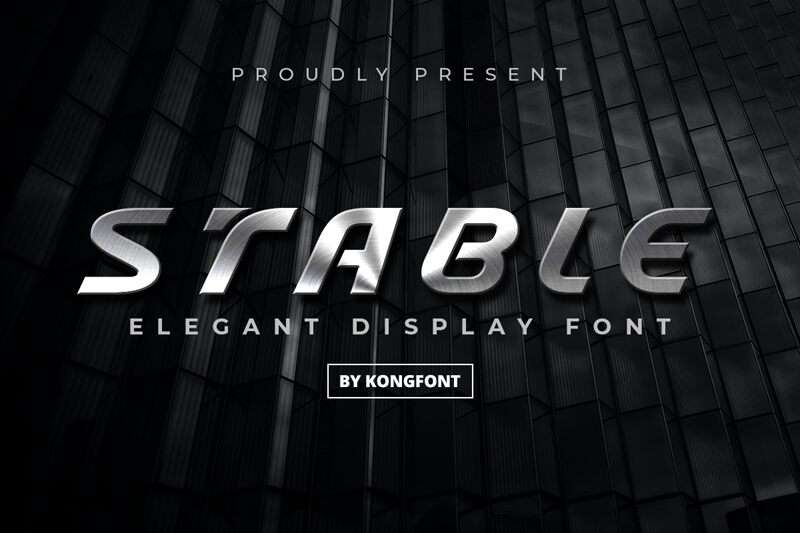 Stable Schriftart