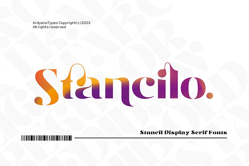 Stancilo Schriftart