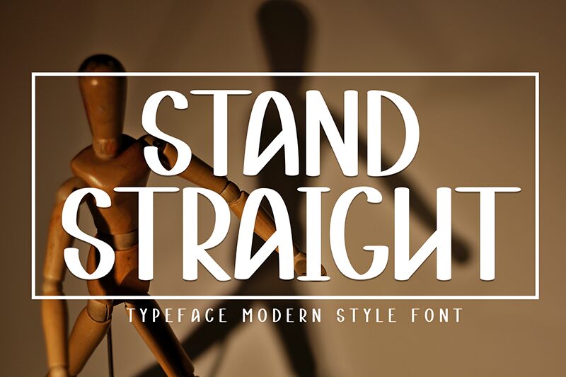 Stand Straight 字体