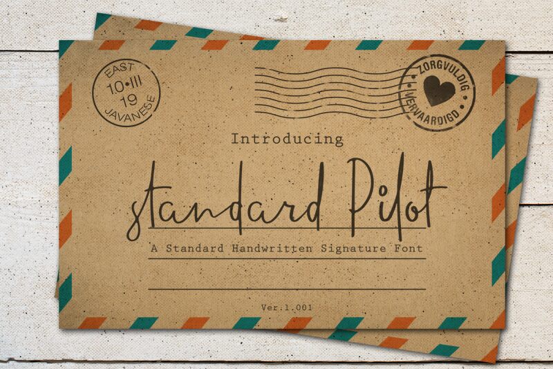 standard pilot Schriftart