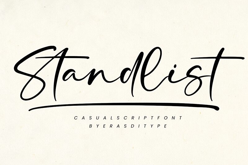 Standlist — Schriftpräsentation