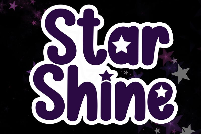 Star Shine Schriftart