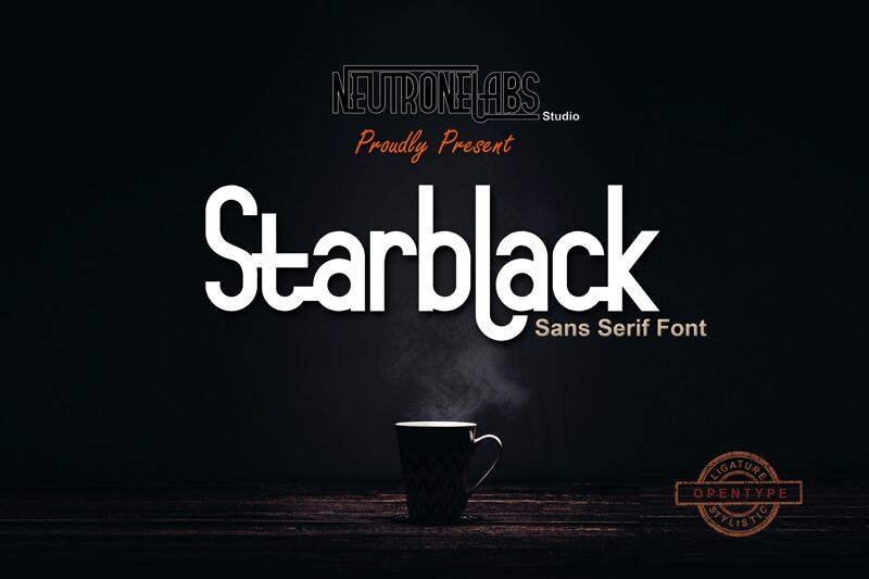 starblack Schriftart
