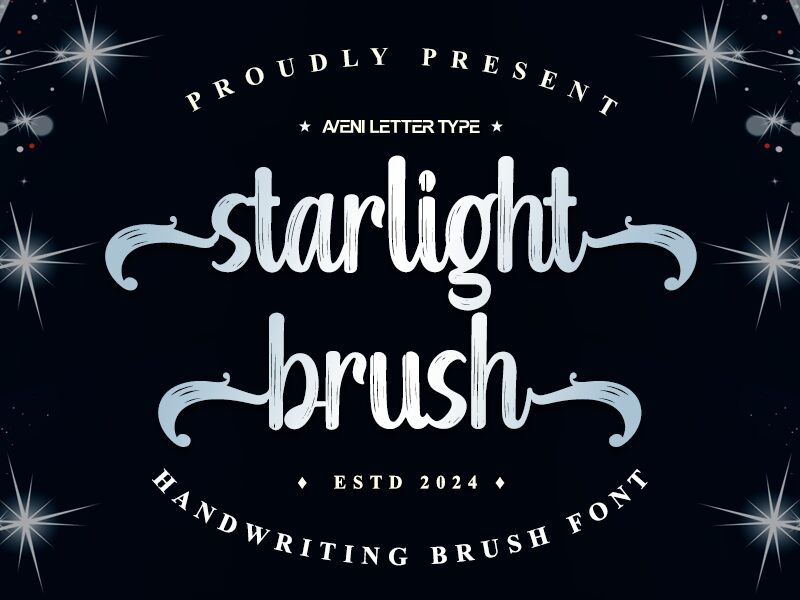 Starlight Brush Schriftart