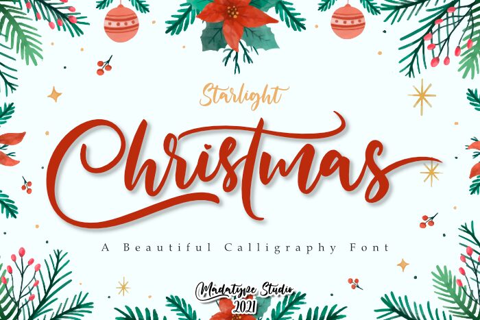 Starlight of Christmas Schriftart