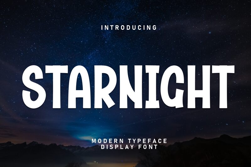 Starnight Schriftart