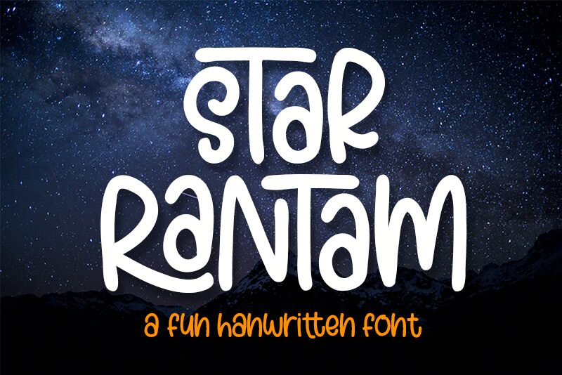 Star Rantam Schriftart