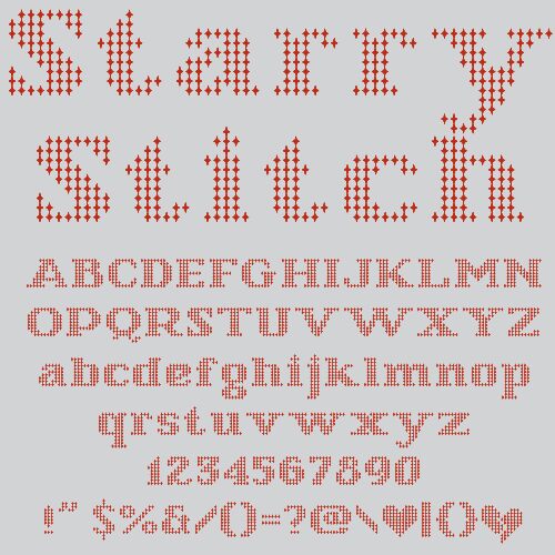 Starry Stitch Carattere