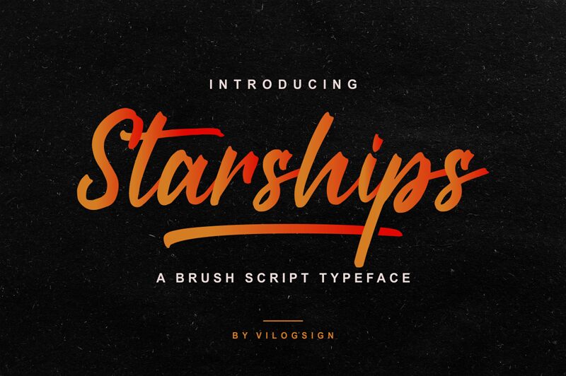 Starships Schriftart