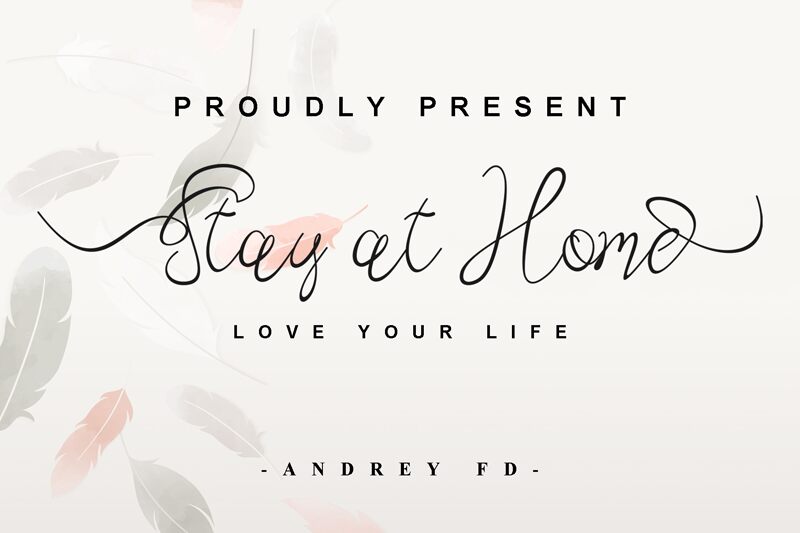 Stay at Home Font