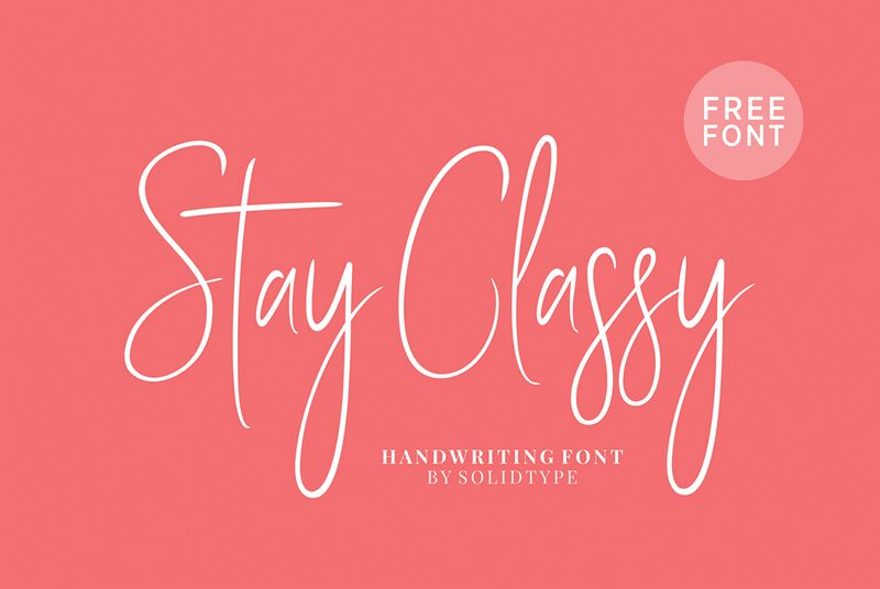 Stay Classy Schriftart