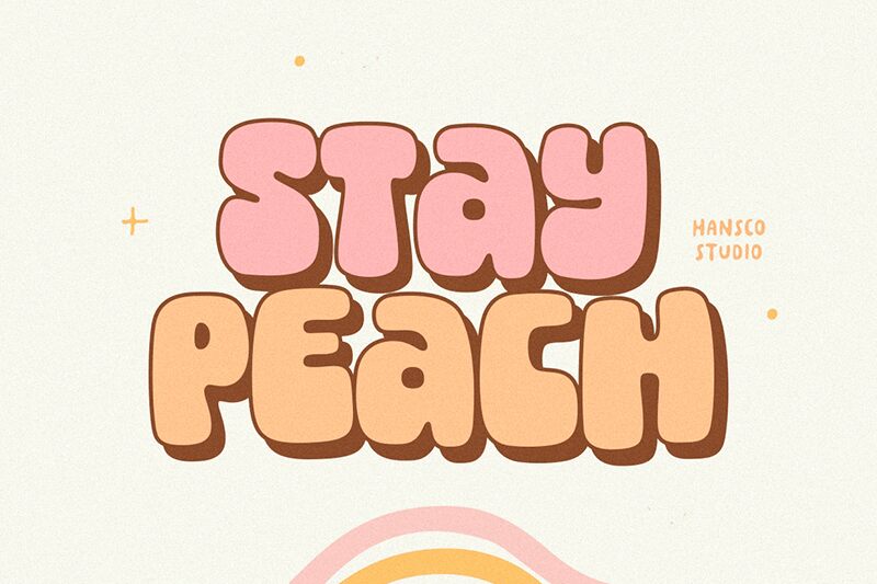 Stay Peach Schriftart