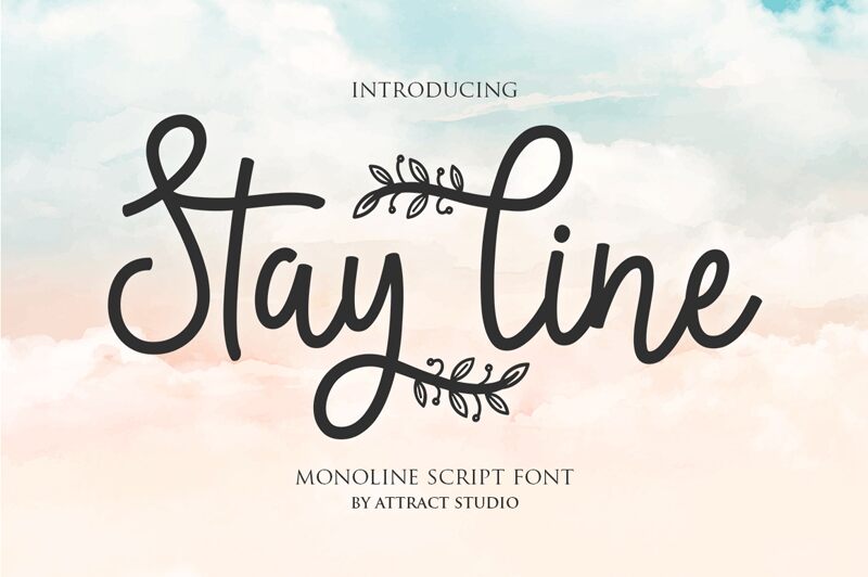 Stay line Schriftart