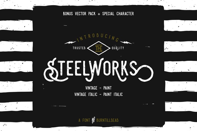 Steelworks Vintage Schriftart