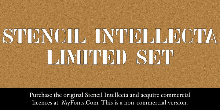 Stencil Intellecta Schriftart