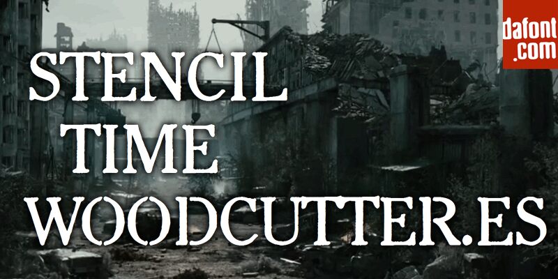 Stencil Time Czcionka
