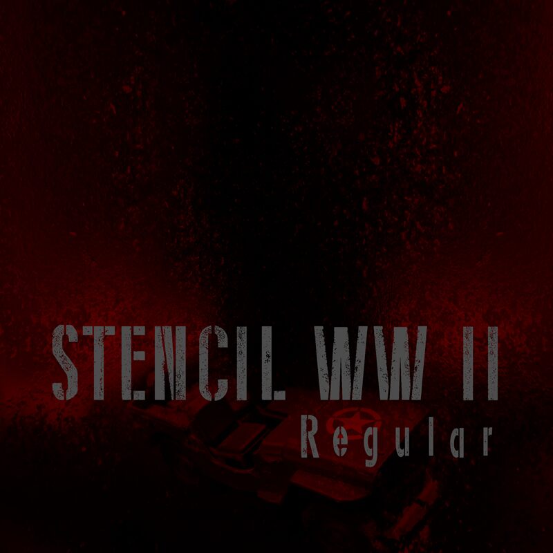 Stencil WW II Шрифт