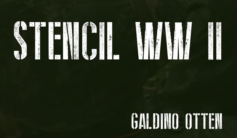 Stencil WW II Schriftart