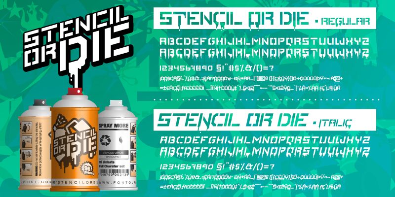 StencileOrDie Carattere