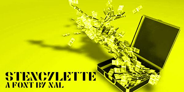 Stencylette Schriftart