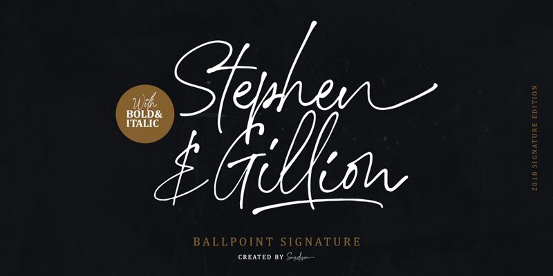 StephenGillion Schriftart
