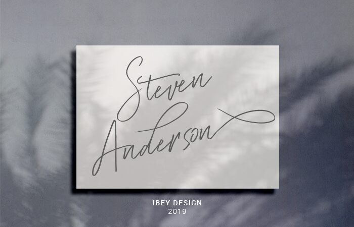 Steven Anderson Schriftart