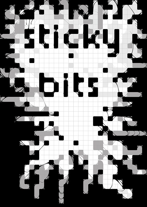 Sticky bits v2 Schriftart