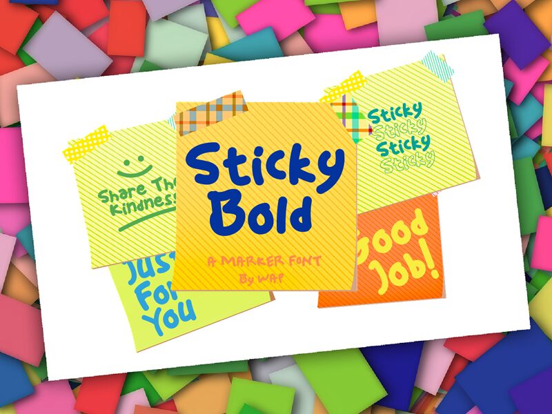 Sticky Bold Regular font