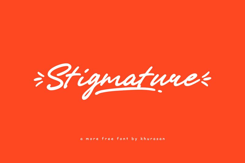 Stigmature Шрифт