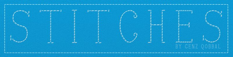 stitches shadow Schriftart