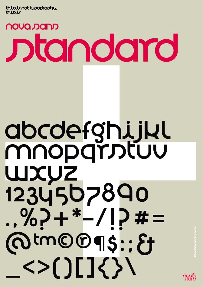 st nova sans Schriftart