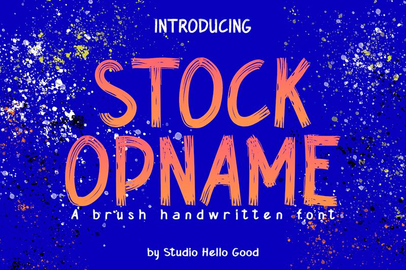 Stock Opname Schriftart