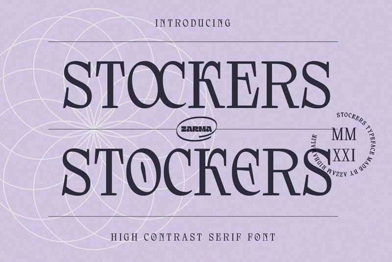 Stockers Schriftart