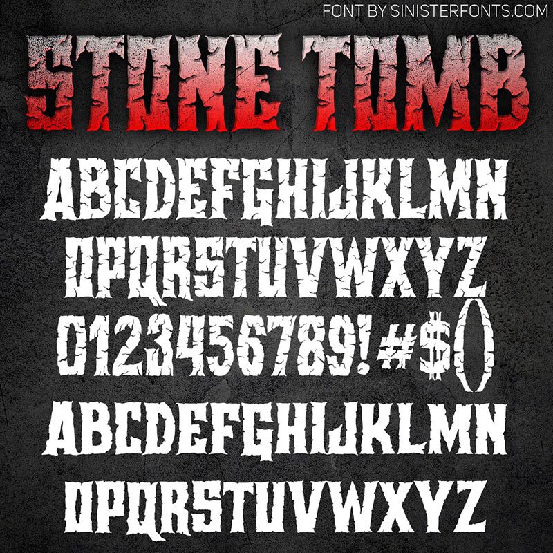Stone Tomb Schriftart