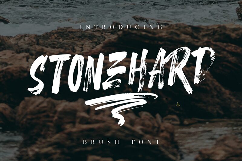 Stonehard Brush Schriftart