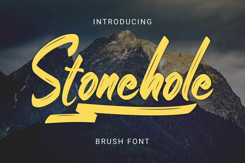 Stonehole Schriftart