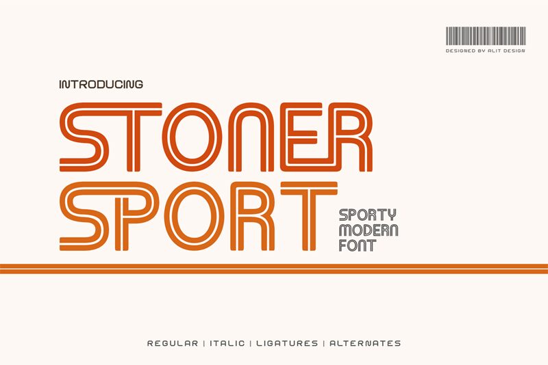 Stoner sport Druh písma