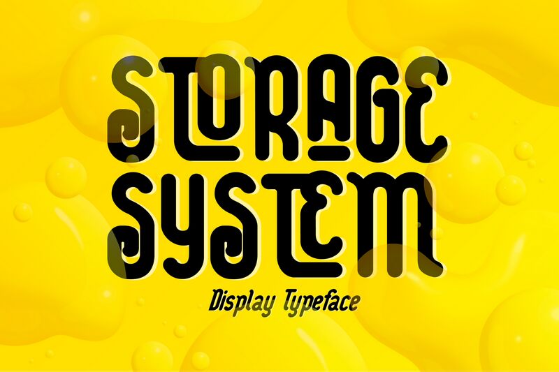 STORAGE SYSTEM Schriftart