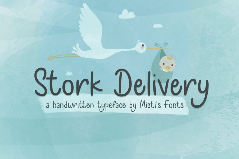 Stork Delivery Schriftart