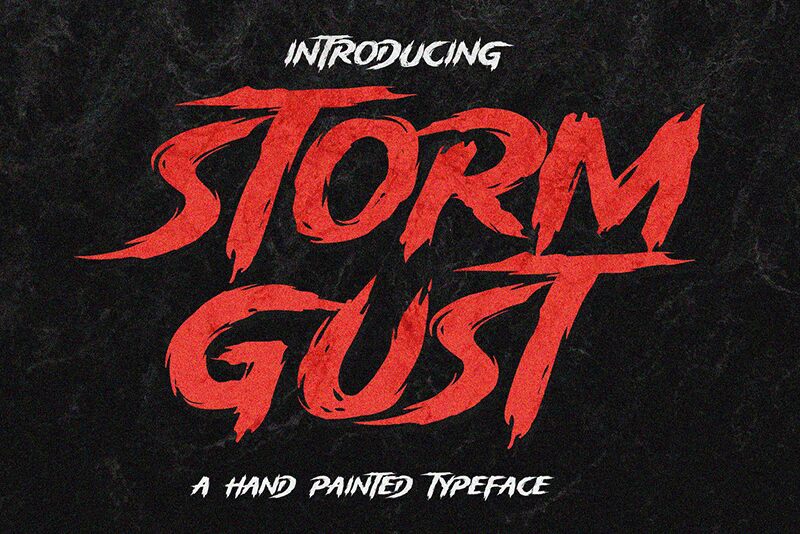 Storm Gust Czcionka