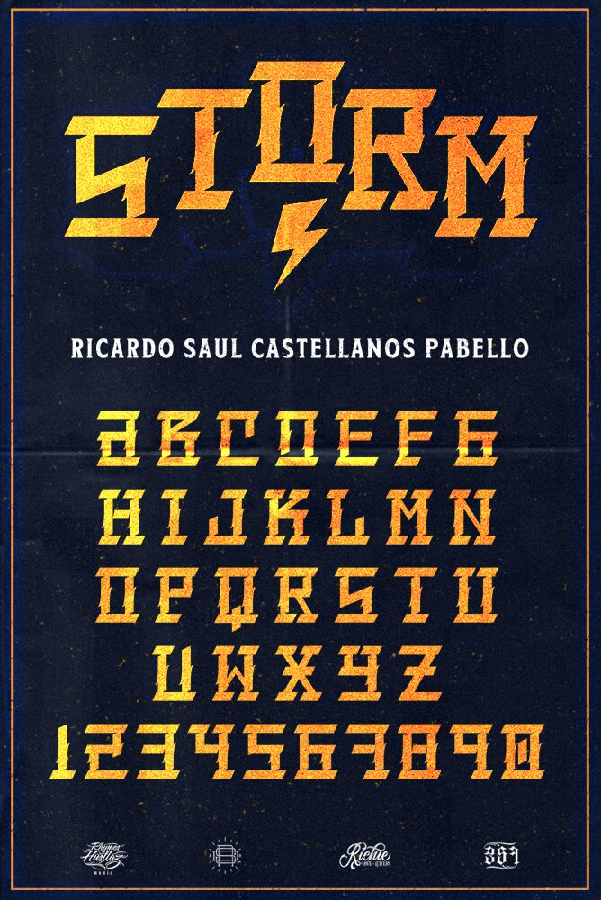 Storm Schriftart