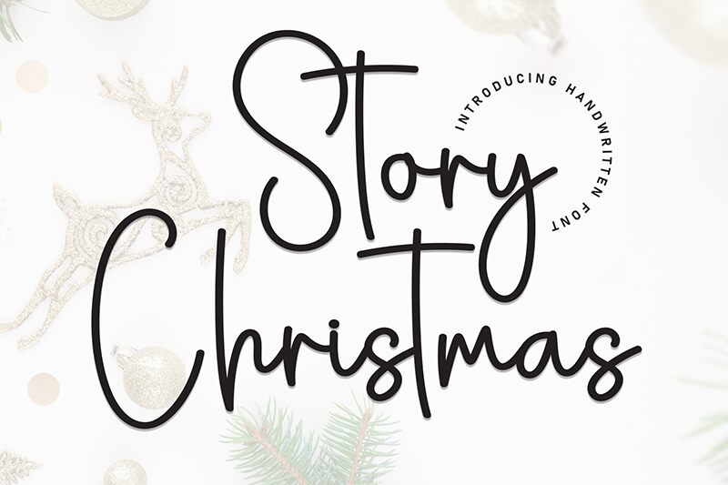 Story Christmas Schriftart