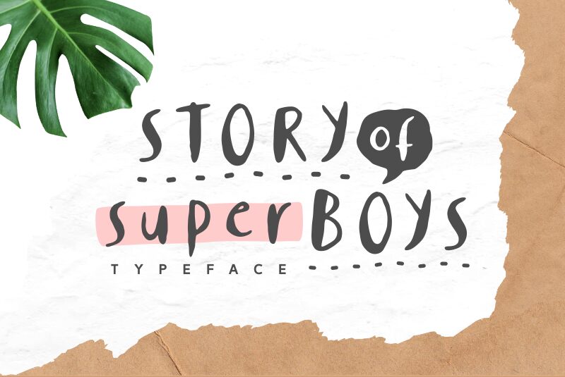 Story of Super Boys Czcionka