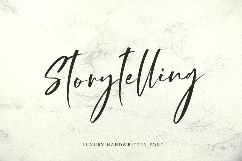 Storytelling Schriftart