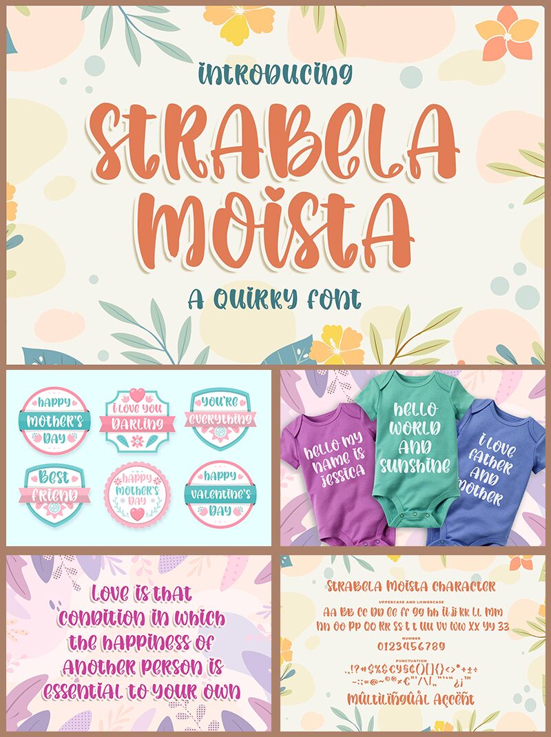 Strabela Moista Schriftart