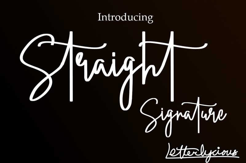 Straight Signature Police